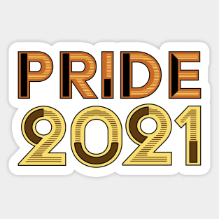 LGTBQ Pride Month Tee 2021 - Bear Colors Sticker